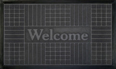 WELCOMEMAT GEMTRC18X30 GRY P12