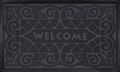 WELCOMEMAT W.IRON18X30 GRY P12